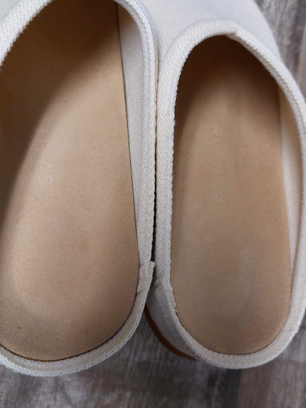 Rothy's Cream Canvas Slip-On Clogs - Picture 6 of 8
